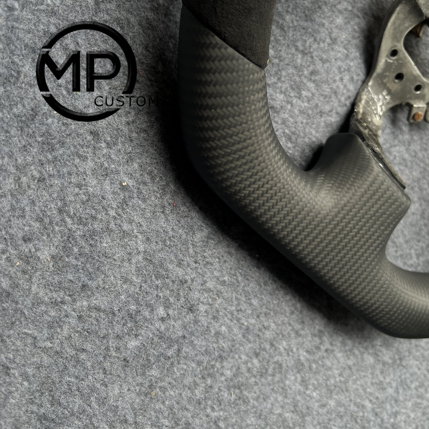 MPCUSTOM Fit For Honda S2000 1999-2009 carbon fiber steering wheel black Alcantara