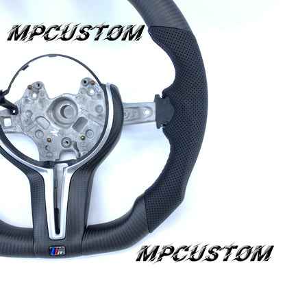 Mpcustom for BMW 1 series F20/F21/F40 carbon fiber steering wheel perforated leather