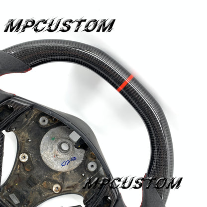 Mpcustom for Maserati GT carbon fiber steering wheel flat bottom