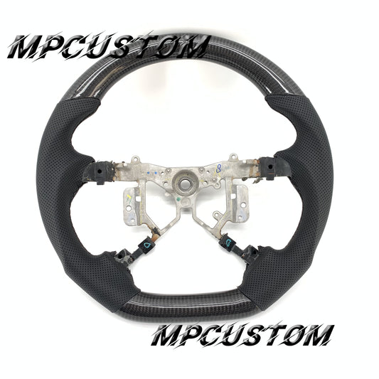 Mpcustom for Toyota Highlander 2007-2011 carbon fiber steering wheel perforated leather