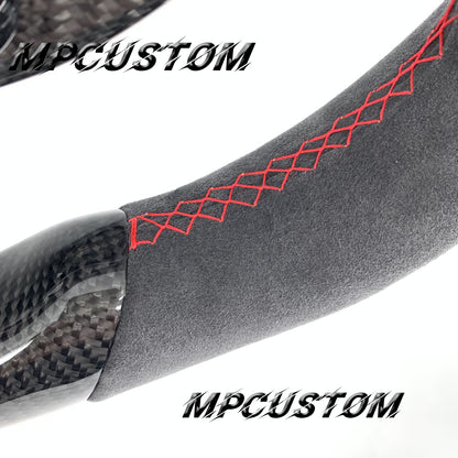 Mpcustom for Maserati GT carbon fiber steering wheel flat top