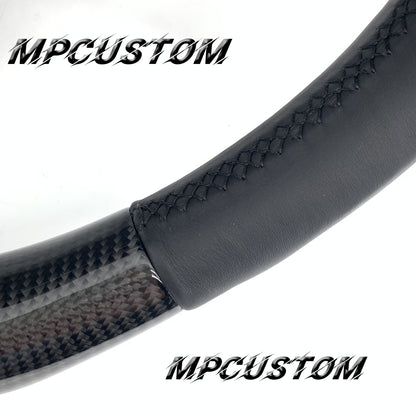 Mpcustom for Porsche 996 carbon fiber steering wheel gloss and red stripe line