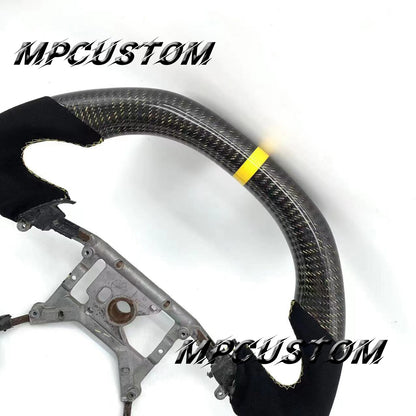 Mpcustom for Ford Mstang 1999-2004 carbon fiber steering wheel flat top