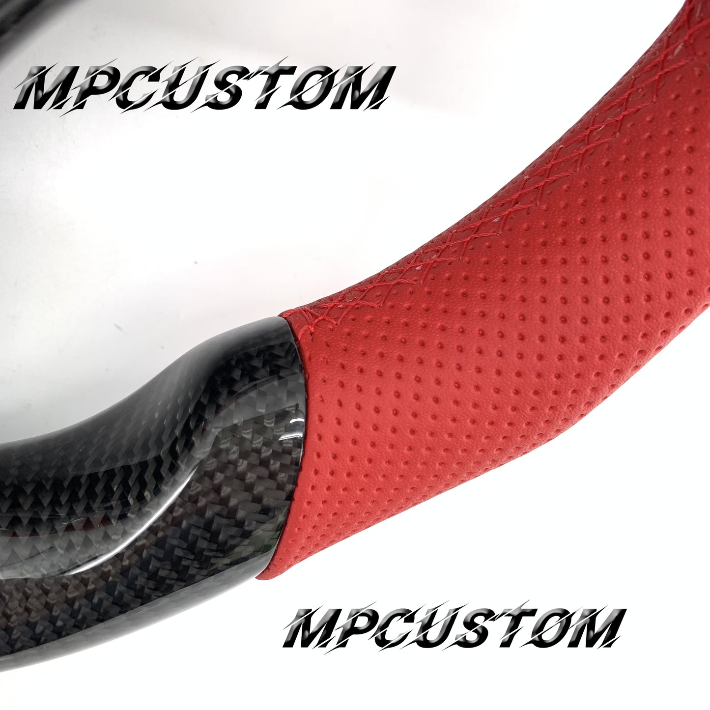 Mpcustom for Mercedes Benz c180 c300 carbon fiber steering wheel gloss