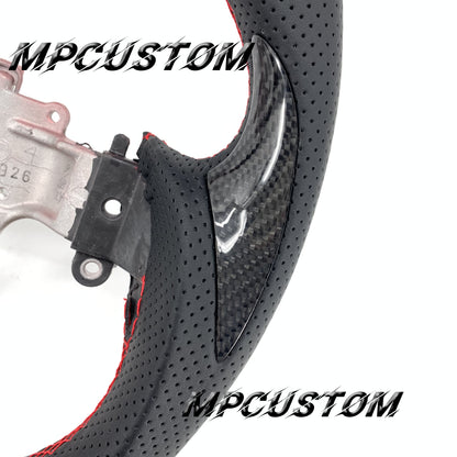 Mpcustom for Lexus GS350 2016-2018 carbon fiber steering wheel red stitching
