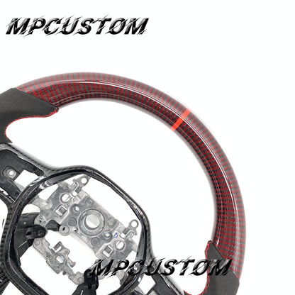 Mpcustom for Honda 11th gen Civic carbon fiber steering wheel flat bottom