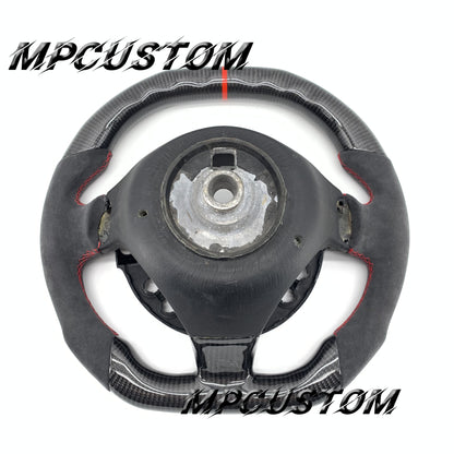 Mpcustom for Maserati GT carbon fiber steering wheel gloss and flat top