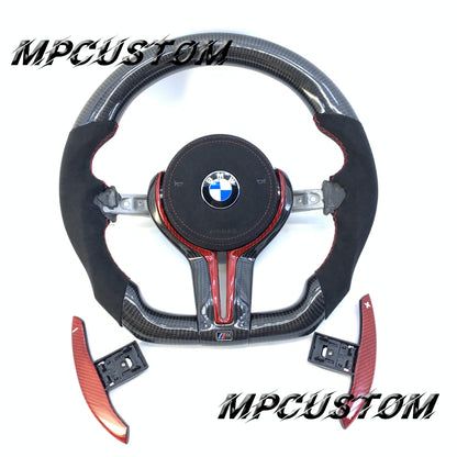 Mpcustom for BMW 1 series F20/F21/F40 carbon fiber steering wheel flat bottom