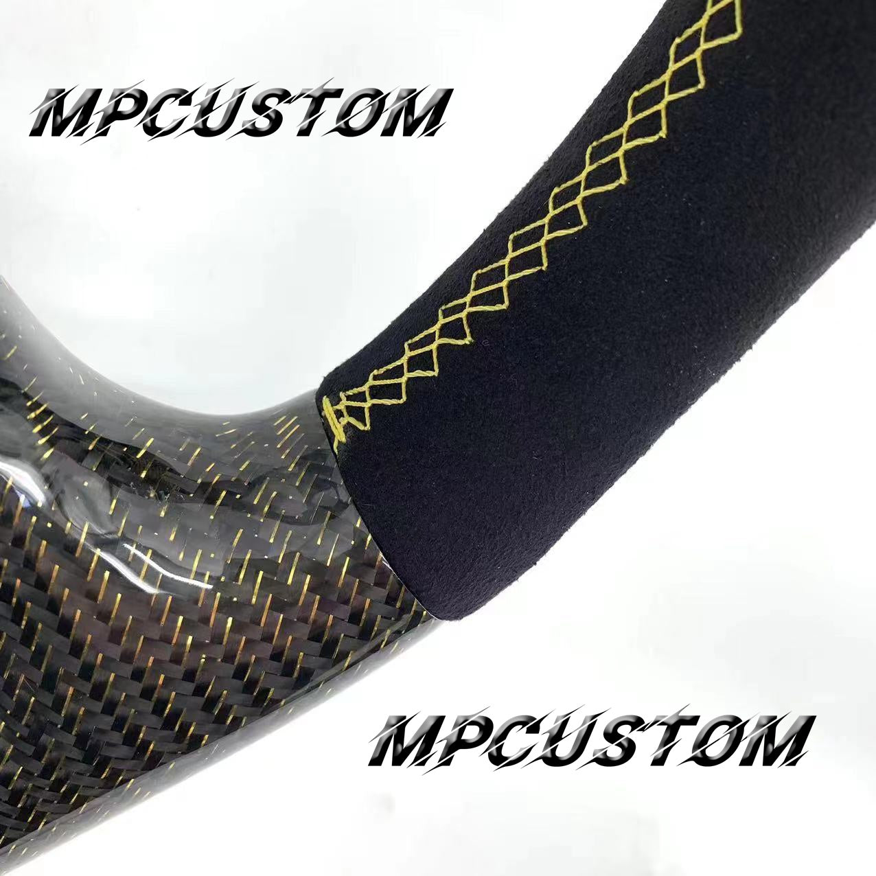 Mpcustom for Ford Mstang 1999-2004 carbon fiber steering wheel flat top