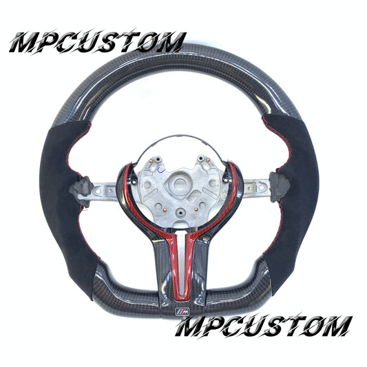Mpcustom for BMW 3 series F30/F31/F35 carbon fiber steering wheel red stitching