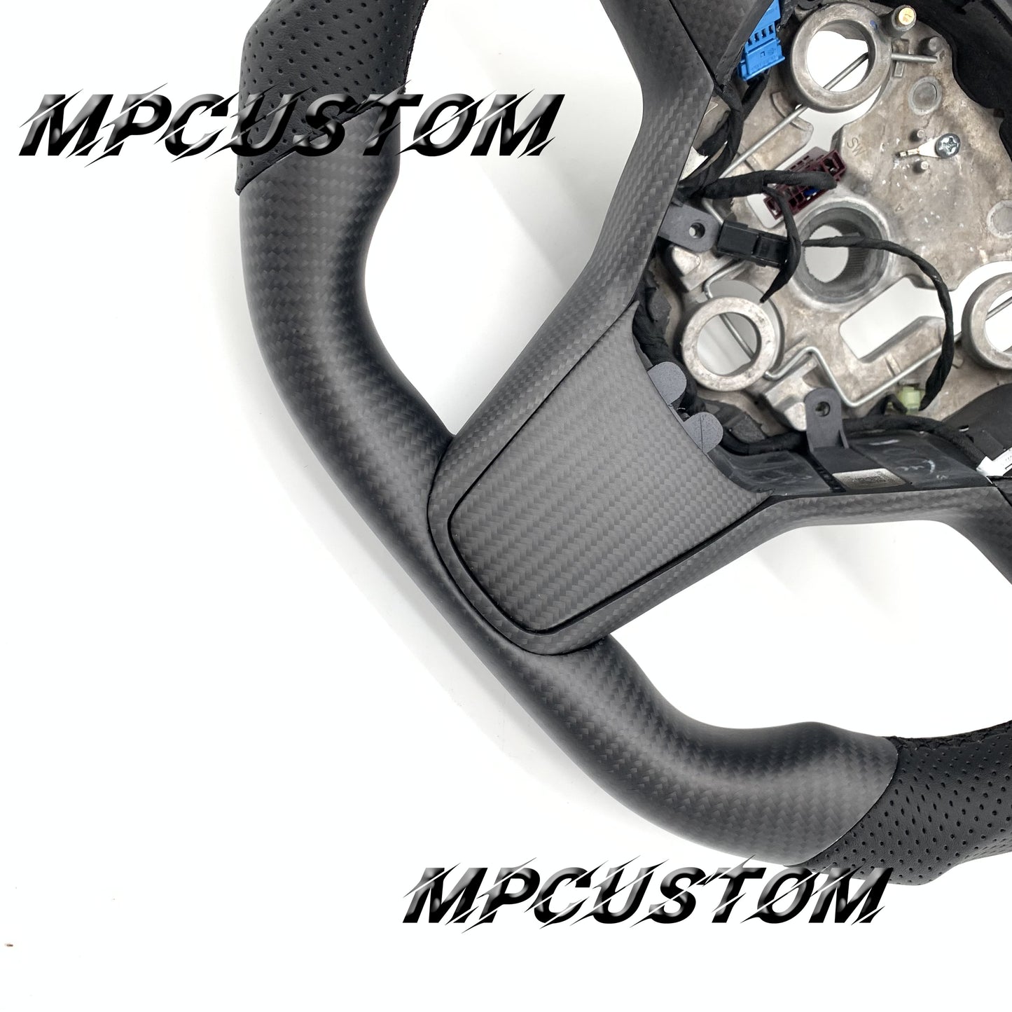 Mpcustom for Tesla model 3 Y 2022 carbon fiber steering wheel round top