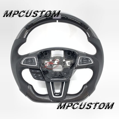 Mpcustom for Ford Focus MK3 ST RS carbon fiber steering wheel led