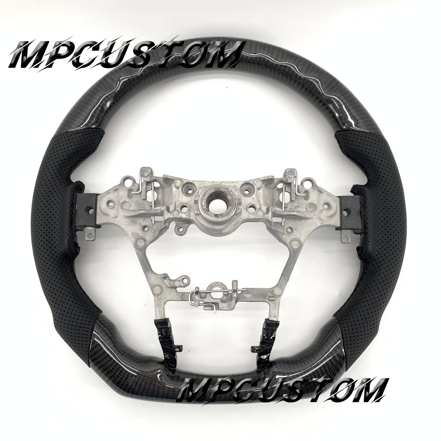 Mpcustom for Toyota Hilux 2015+ carbon fiber steering wheel round top
