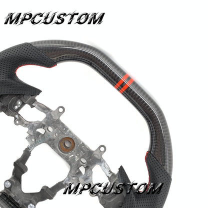Mpcustom for Honda 9th Gen Civic 2012-2015 carbon fiber steering wheel flat top