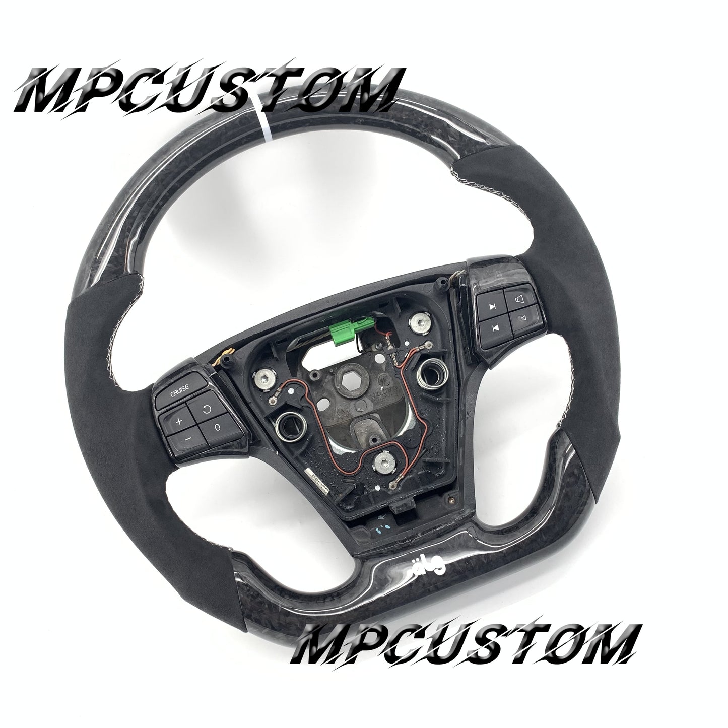 Mpcustom for Volvo S40 2008 carbon fiber steering wheel gloss