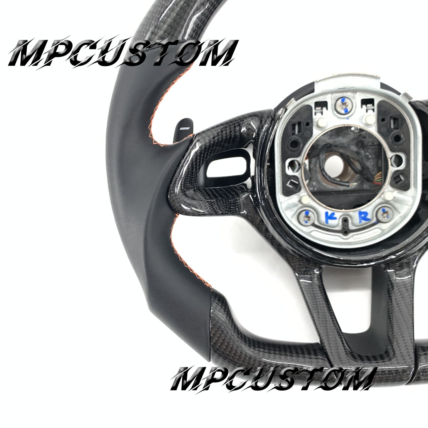 Mpcustom for McLaren 650S 2015-2017 carbon fiber steering wheel round top