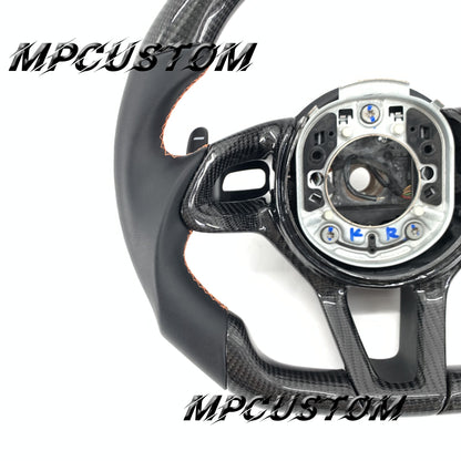Mpcustom for McLaren 650S 2015-2017 carbon fiber steering wheel round top