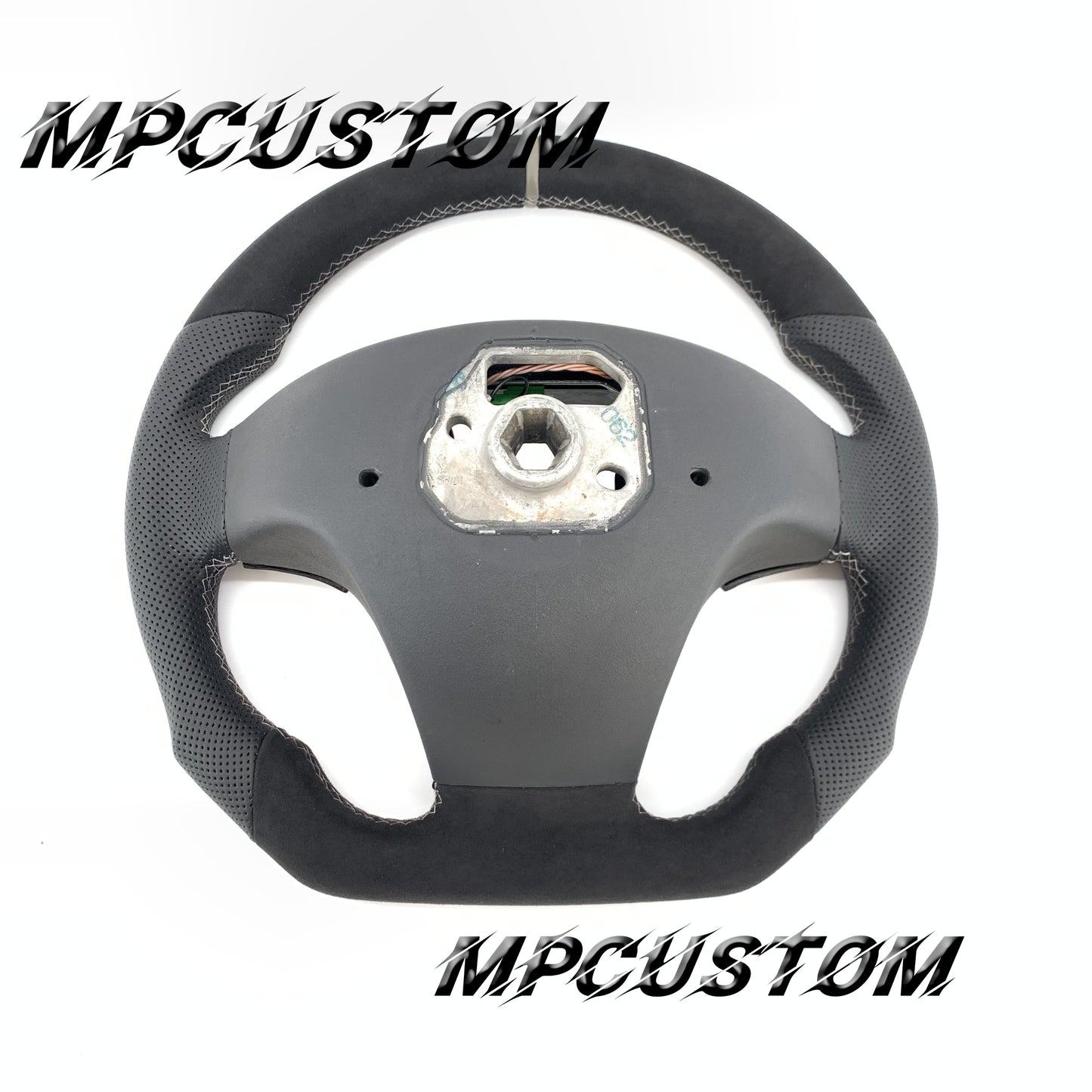 Mpcustom for Volvo S40 2008 carbon fiber steering wheel flat bottom