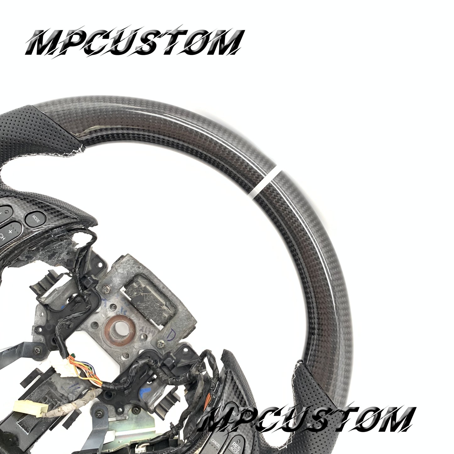 Mpcustom for Acura TL 2007-2008 carbon fiber steering wheel gloss