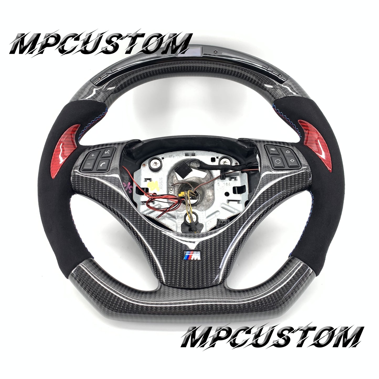 Mpcustom for BMW e90 carbon fiber steering wheel round top