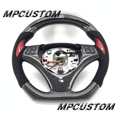 Mpcustom for BMW e90 carbon fiber steering wheel round top