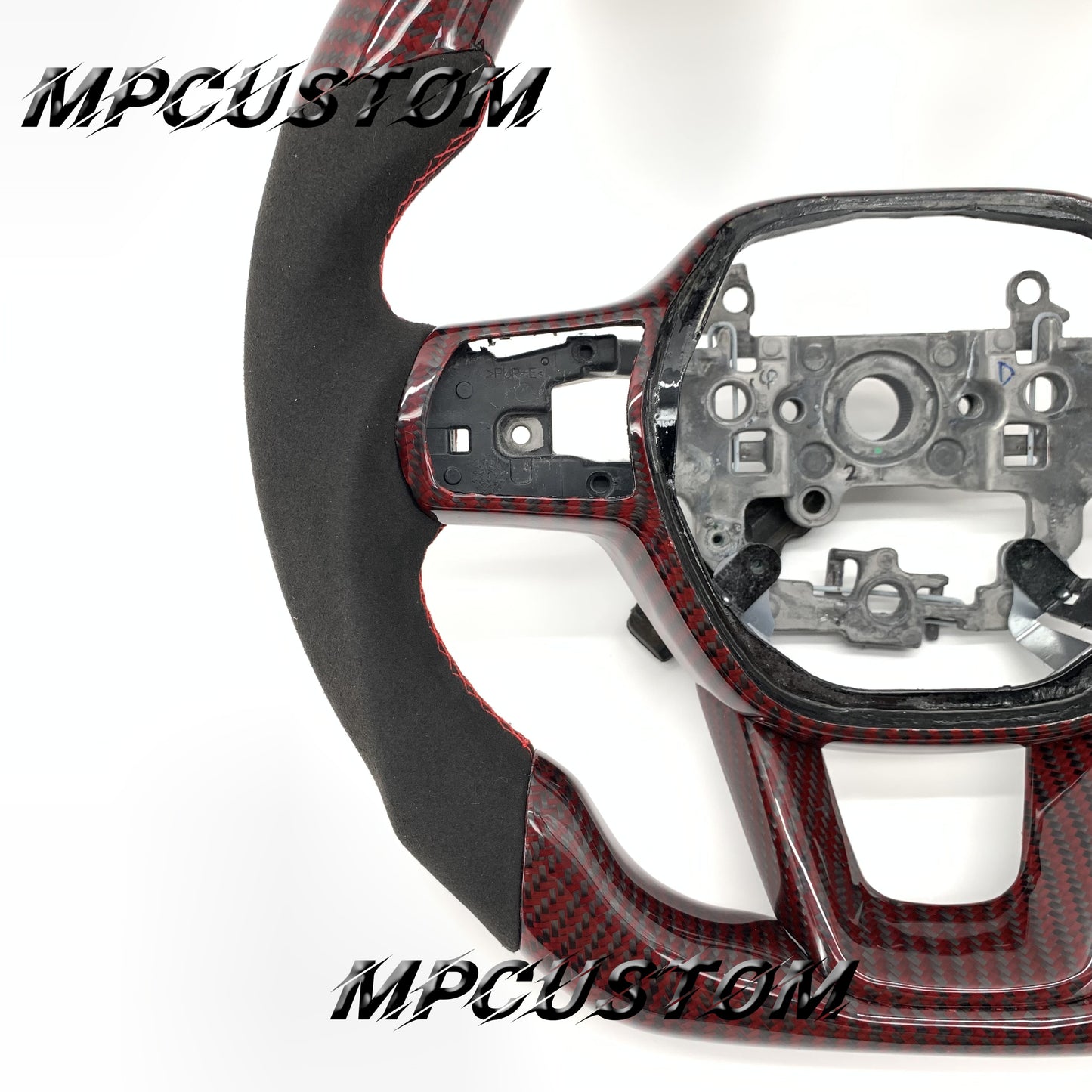 Mpcustom for Honda 11th gen Civic carbon fiber steering wheel flat bottom