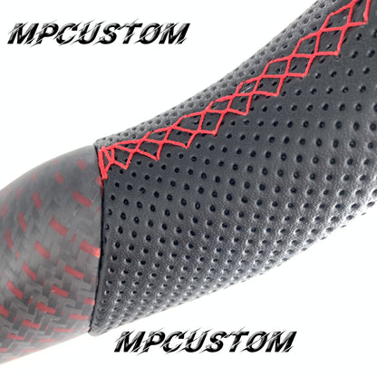 Mpcustom for Honda 10th Gen Civic 2016+ carbon fiber steering wheel matte and red stitching