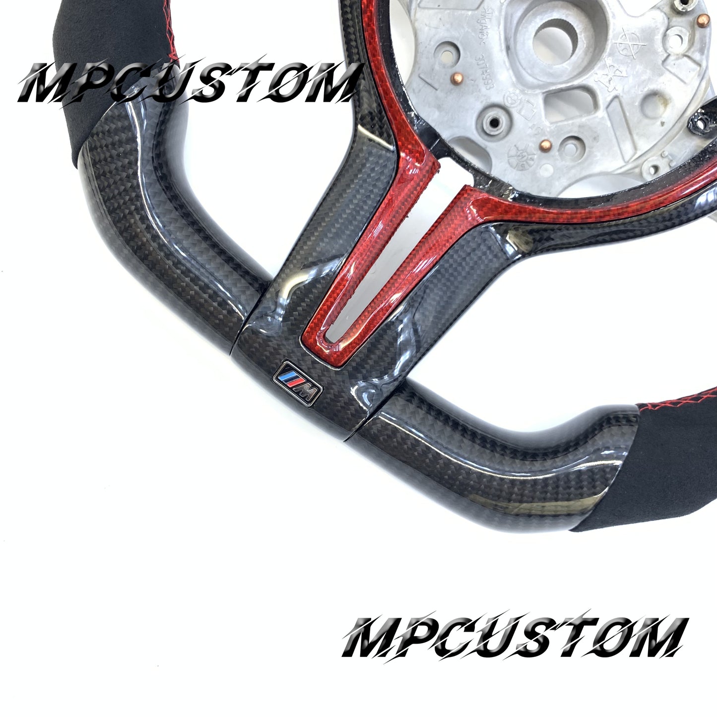 Mpcustom for BMW 2 series F22/F23/F44/F45 carbon fiber steering wheel red stitching