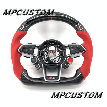 Mpcustom for Audi new R8 2016+ carbon fiber steering wheel