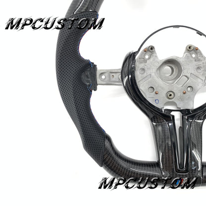 Mpcustom for BMW 3 series F30/F31/F35 carbon fiber steering wheel black stripe line