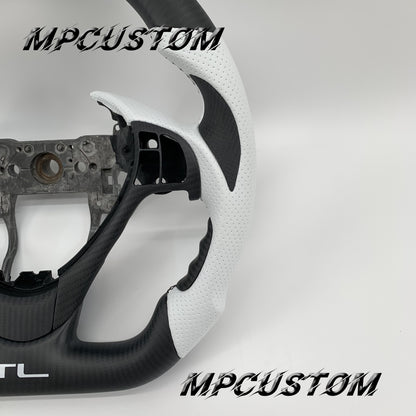 Mpcustom Acura ILX A-Spec 2013-2022 carbon fiber steering wheel round top and flat bottom