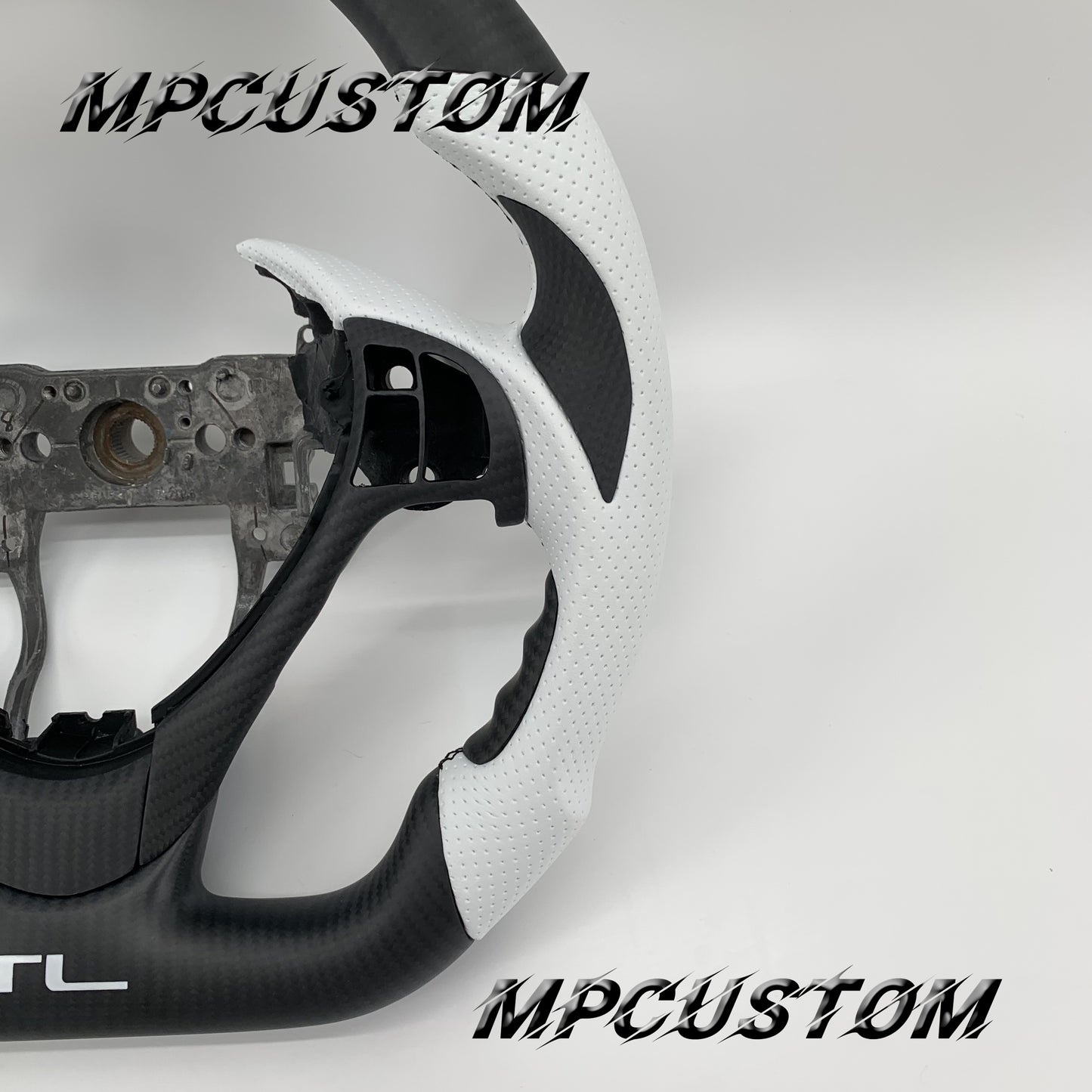 Mpcustom Acura TL 2009-2014 carbon fiber steering wheel black carbon fiber