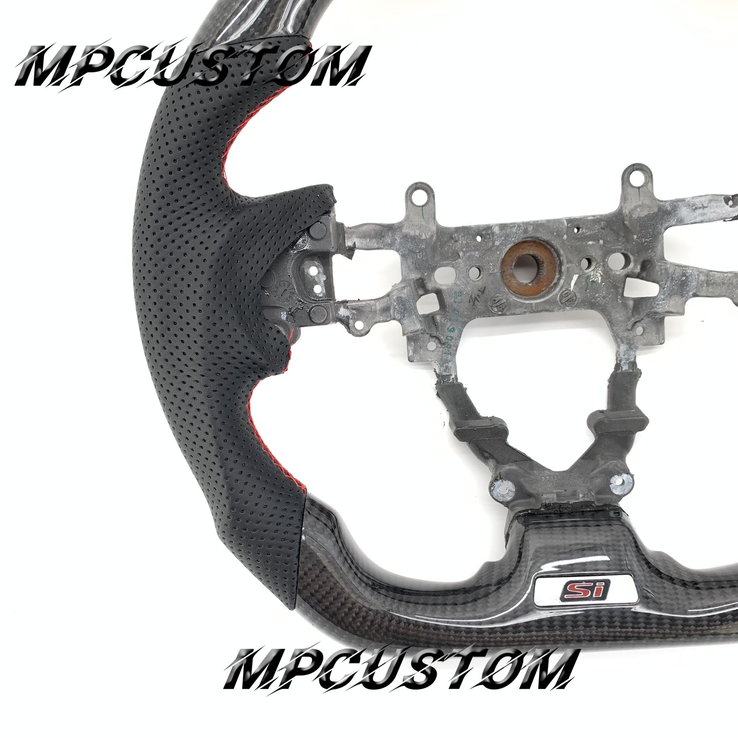 Mpcustom for Honda 9th Gen Civic 2012-2015 carbon fiber steering wheel flat top