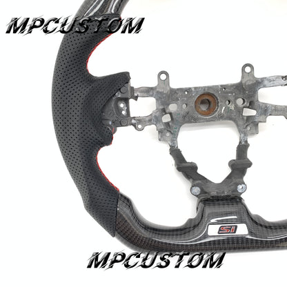Mpcustom for Honda 9th Gen Civic 2012-2015 carbon fiber steering wheel flat top