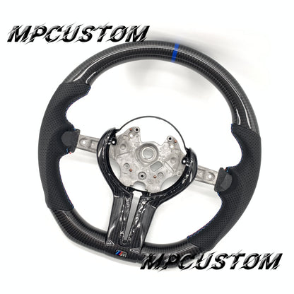 Mpcustom for BMW 1 series F20/F21/F40 carbon fiber steering wheel blue stripe line