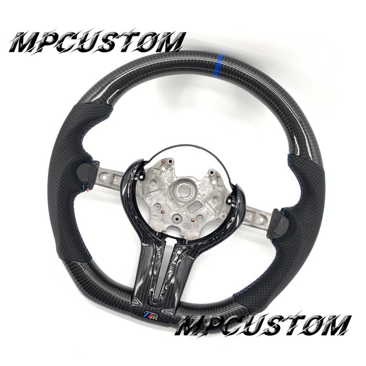 Mpcustom for BMW 1 series F20/F21/F40 carbon fiber steering wheel blue stripe line