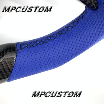 Mpcustom for Honda CRV 2007-2011 carbon fiber steering wheel blue stripe line