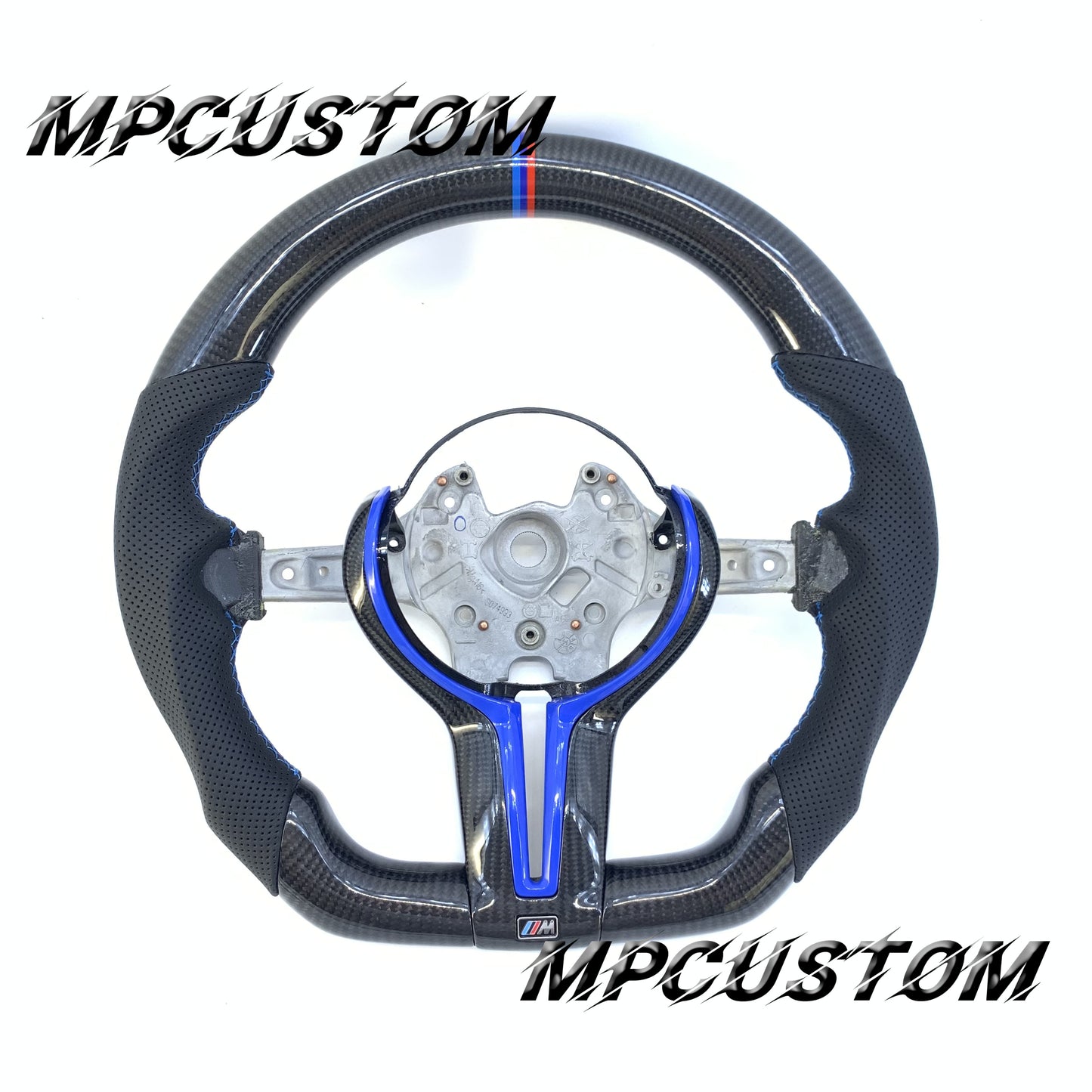 Mpcustom for BMW 2 series F22/F23/F44/F45 carbon fiber steering wheel blue trim