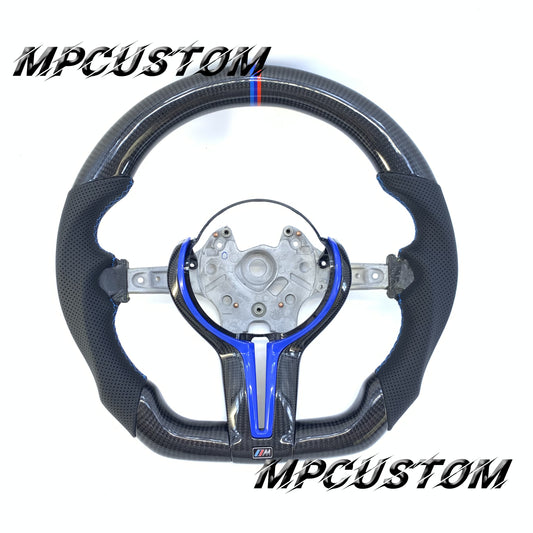 Mpcustom for BMW 2 series F22/F23/F44/F45 carbon fiber steering wheel blue trim