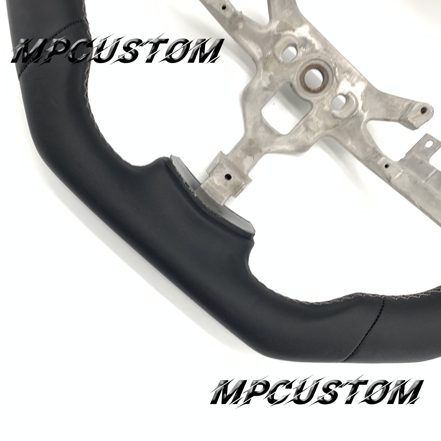 Mpcustom for Chevrolet Corvette C6 ZR1 Z06 carbon fiber steering wheel flat top and smooth