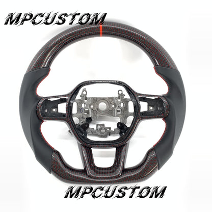 Mpcustom for Honda 11th gen Civic carbon fiber steering wheel smooth