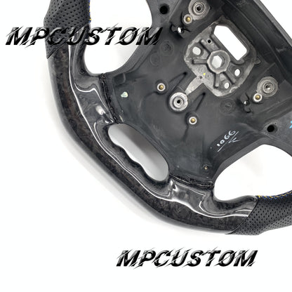 Mpcustom for Volvo S80 2007-2008 carbon fiber steering wheel round top