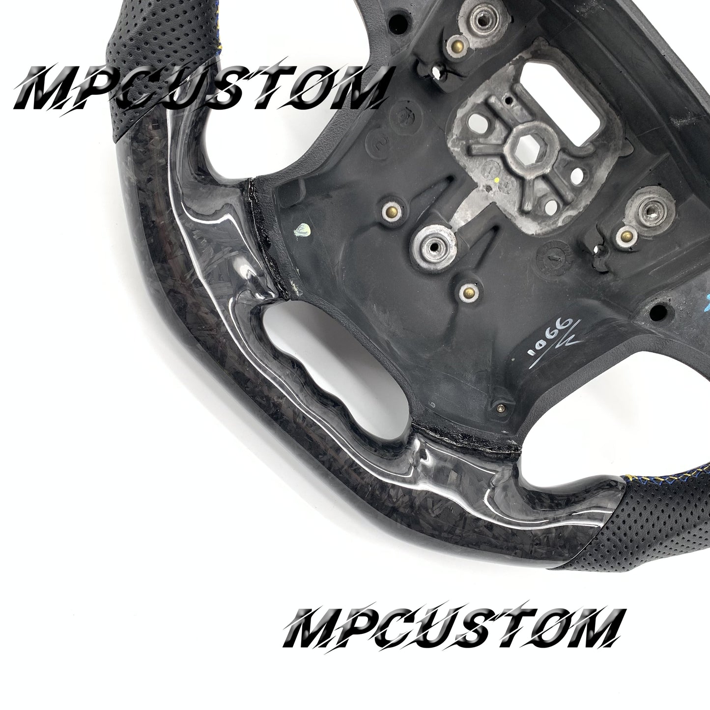 Mpcustom for Volvo S80 2007-2008 carbon fiber steering wheel flat bottom