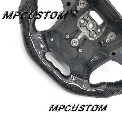 Mpcustom for Volvo S80 2007-2008 carbon fiber steering wheel flat bottom