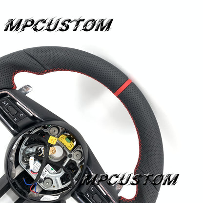 Mpcustom for Porsche 911 2020 carbon fiber steering wheel red stripe line