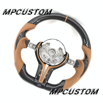 Mpcustom for BMW 6 series F06/F13/F12 carbon fiber steering wheel brown