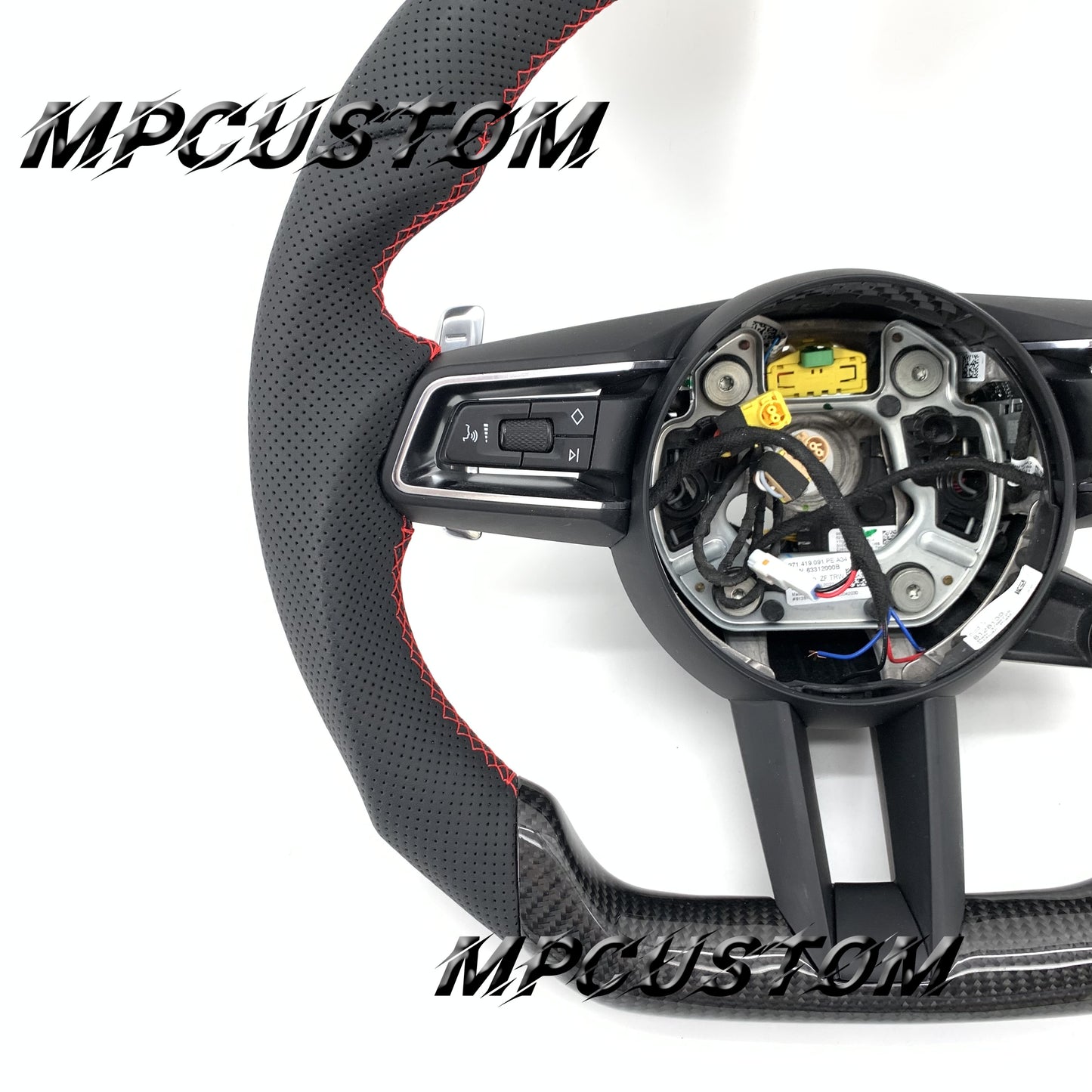 Mpcustom for Porsche 911 2020 carbon fiber steering wheel round top