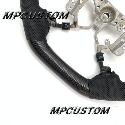 Mpcustom for Toyota Highlander 2007-2011 carbon fiber steering wheel flat bottom
