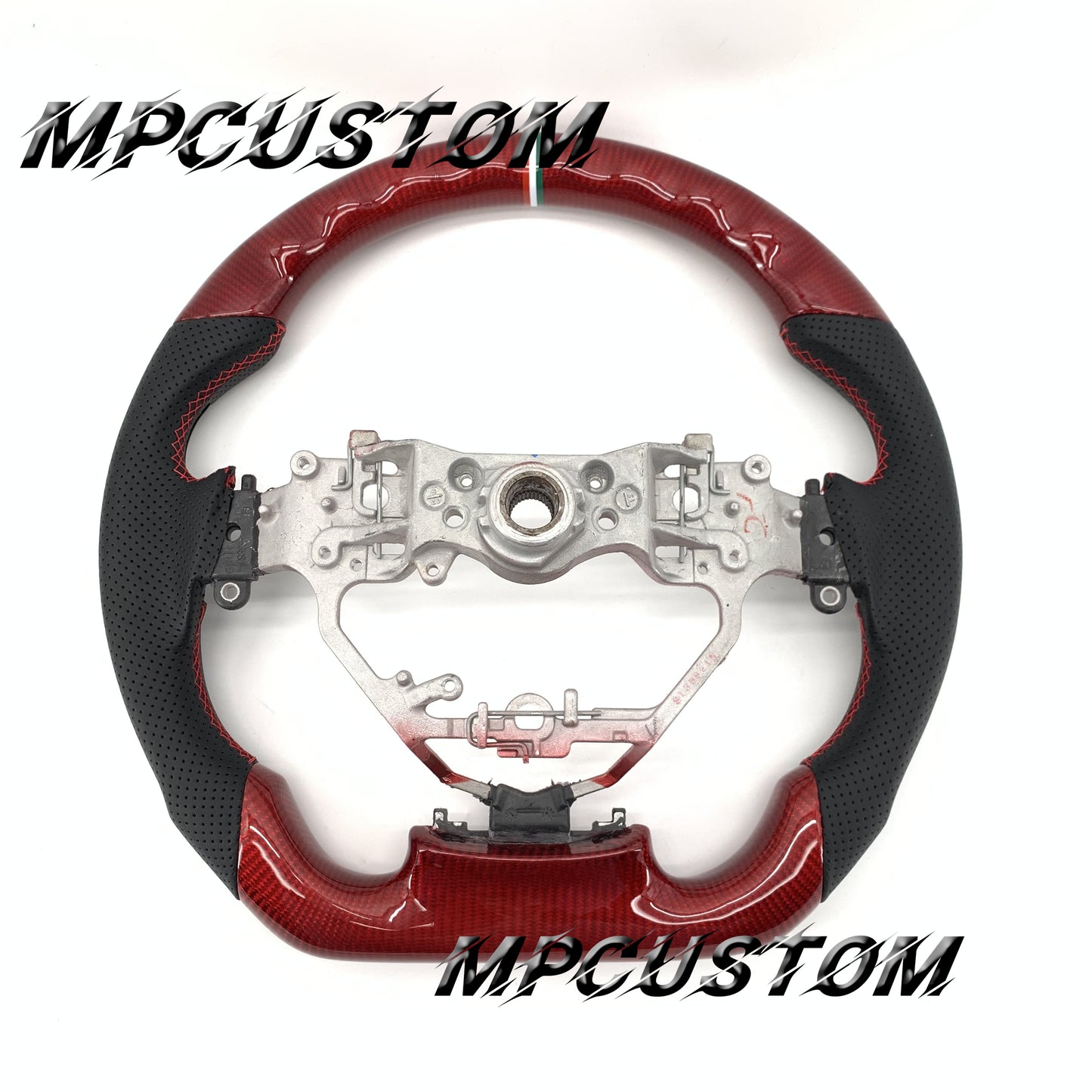 Mpcustom for Lexus GS350 2016-2018 carbon fiber steering wheel red stitching