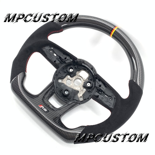 Mpcustom for Audi B9 S3 2017-2020 carbon fiber steering wheel